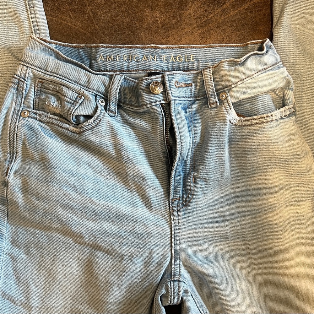American Eagle mom jeans (no rips)